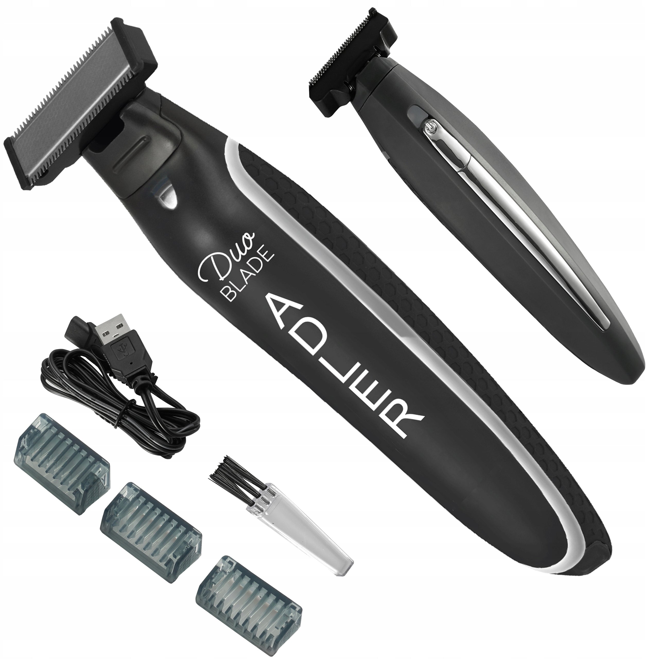 WIRELESS TRIMMER FOR BEARD MUSTACHE 3 CAPS USB CHARGING