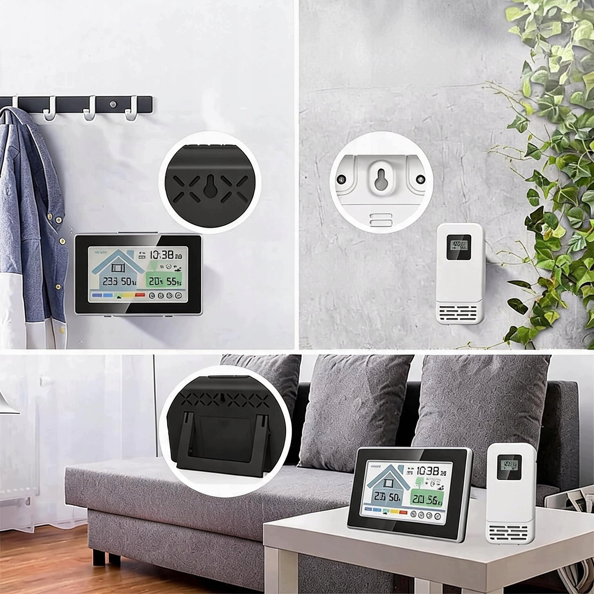 WIRELESS WEATHER STATION WEATHER AND TIME TO BEDROOM BASEMENT Brand no brand