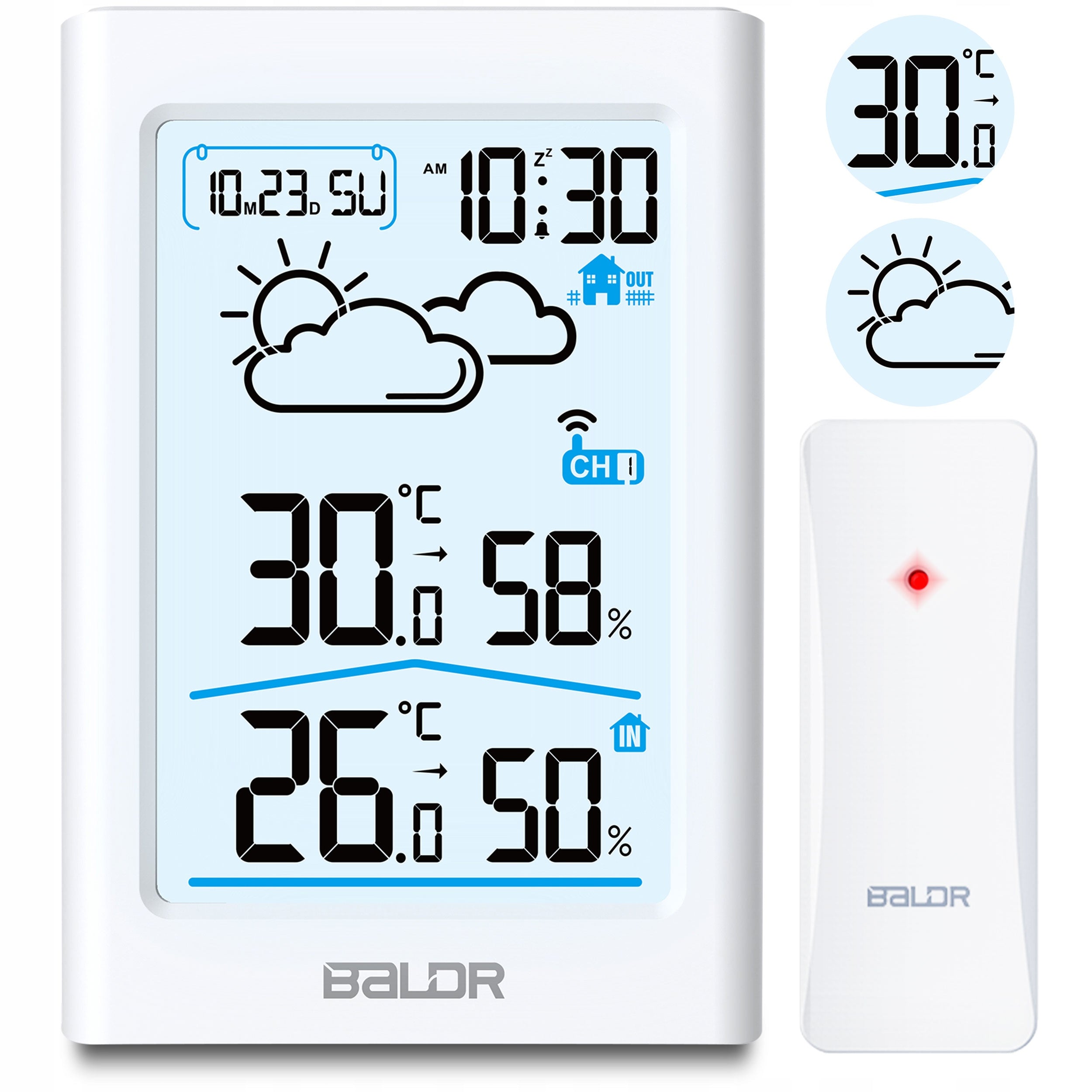 WIRELESS WEATHER STATION WEATHER HYGROMETER + SENSOR