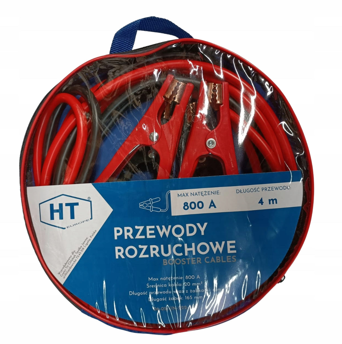 WIRES JUMPER CABLES HT 800A LENGTH: 4M# FREEBIE GLOVES # Manufacturer's catalog number 06-05-UN-222-AKC