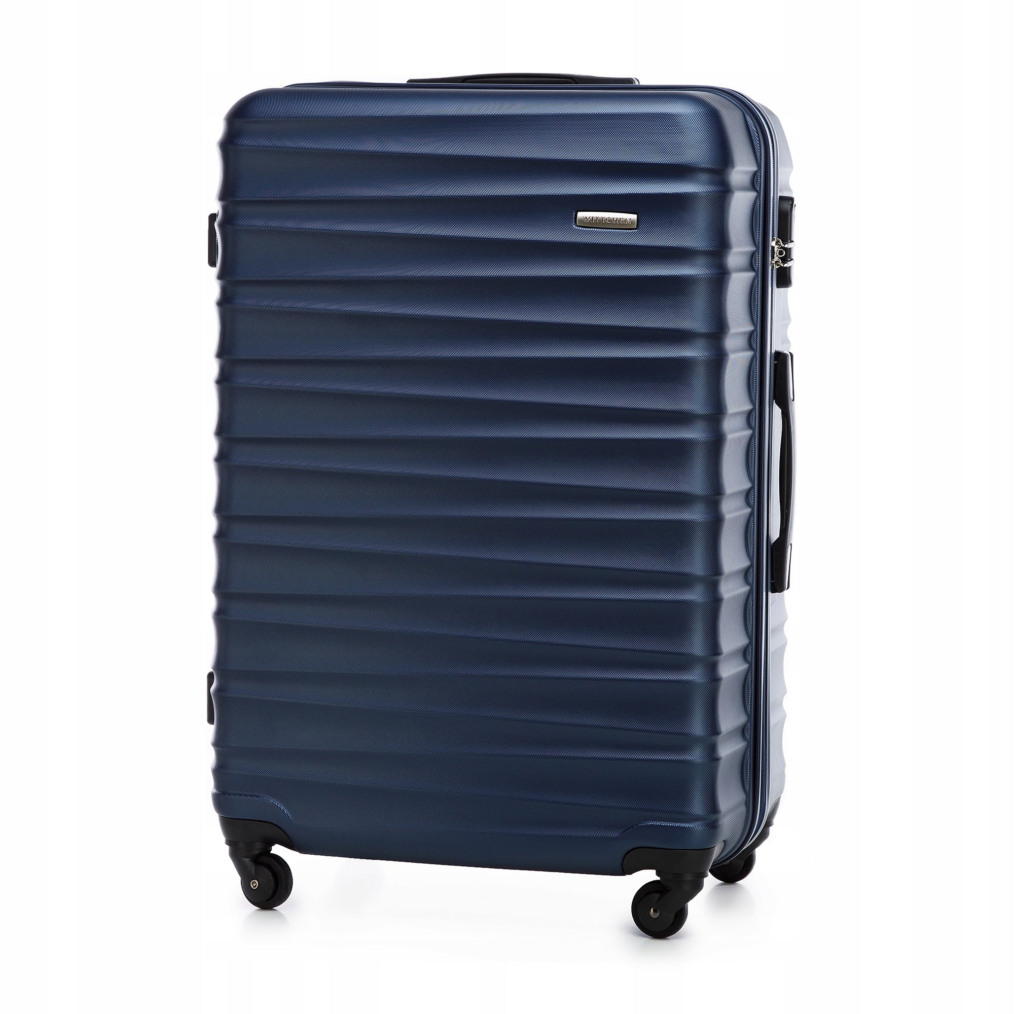 WITTCHEN large ABS suitcase with ribbed navy blue Packaging status original