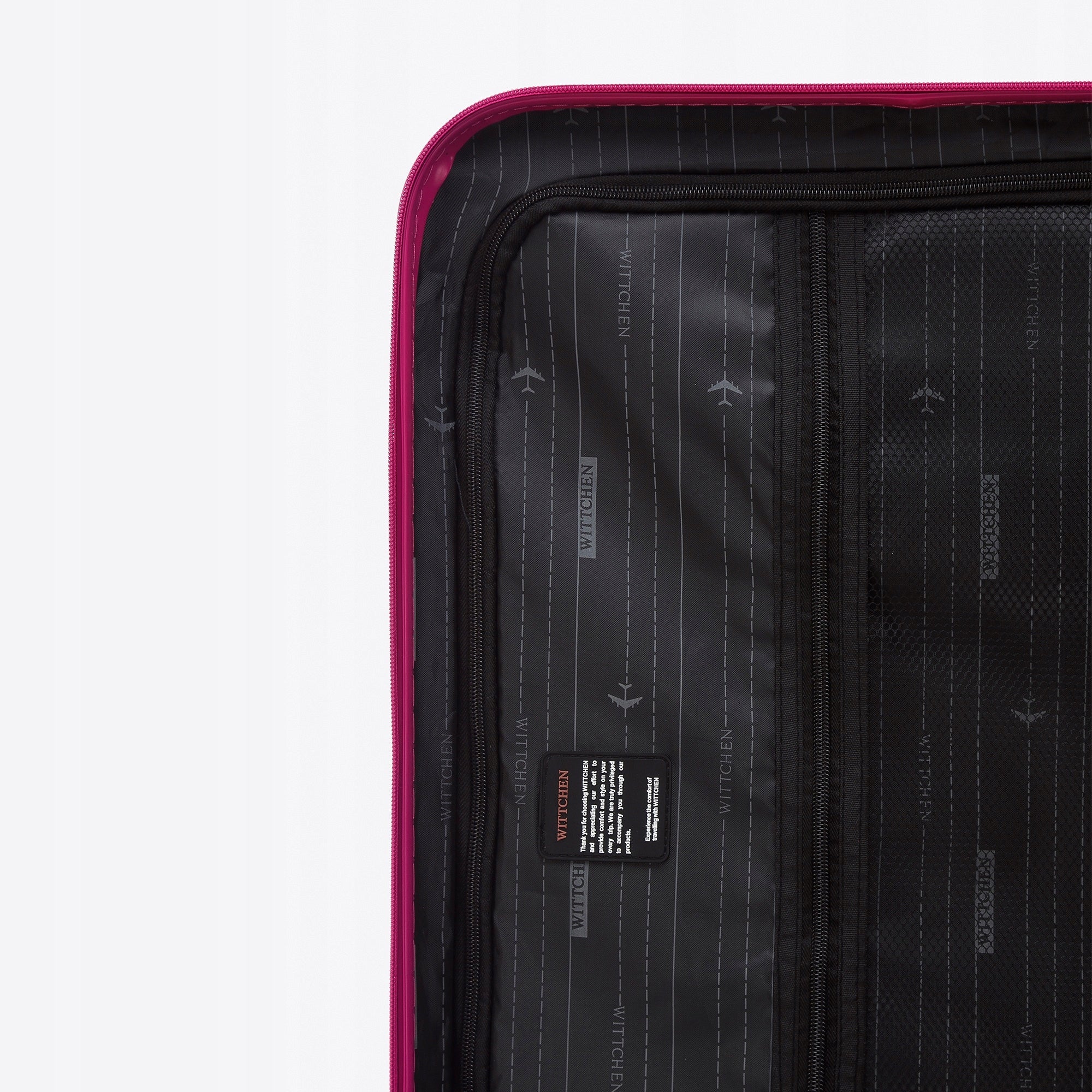 WITTCHEN medium ABS suitcase ribbed pink Dimensions medium