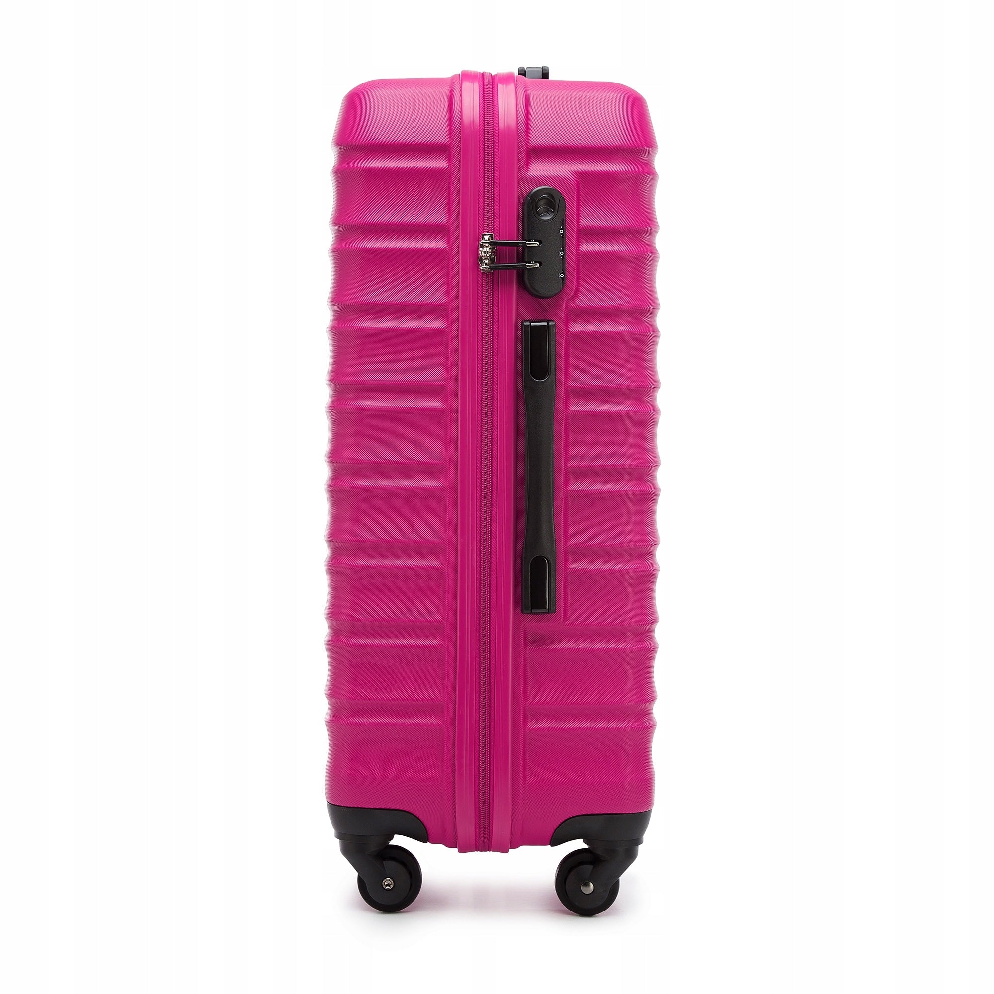 WITTCHEN medium ABS suitcase ribbed pink Packaging status original