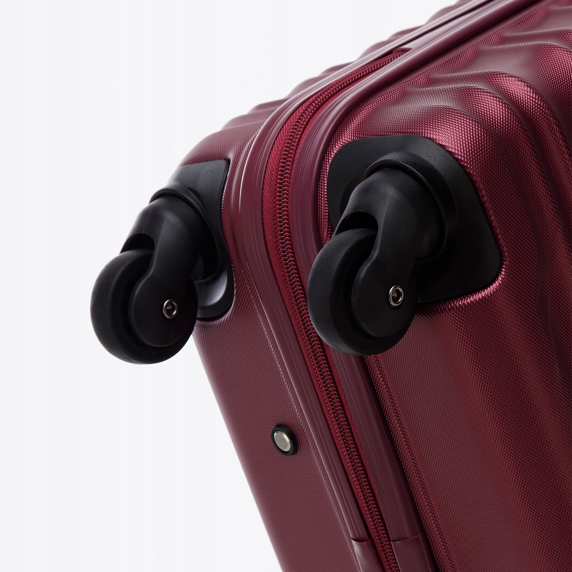WITTCHEN medium suitcase ABS crinkled burgundy Main pattern plain
