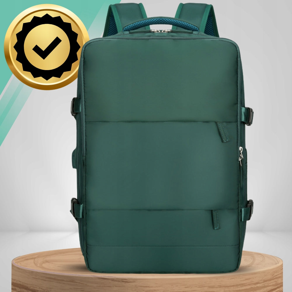 WIZZAIR TRAVEL AIRPLANE BACKPACK 40x30x20 USB CABIN CARRY-ON LUGGAGE Manufacturer code plecak do samolotu zielony