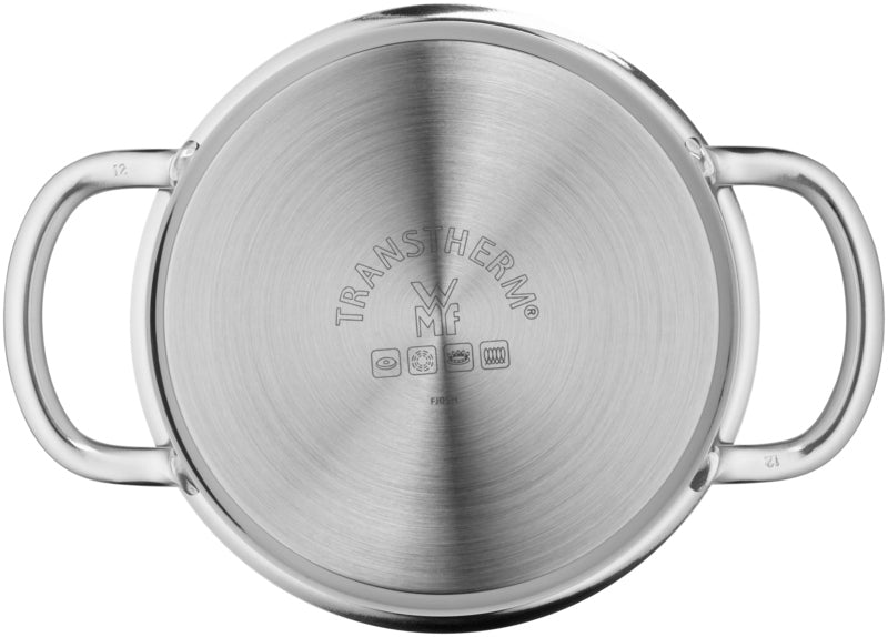 WMF Pot with lid Mini low 16cm 1,5l stainless steel induction gas Manufacturer code 0716766040