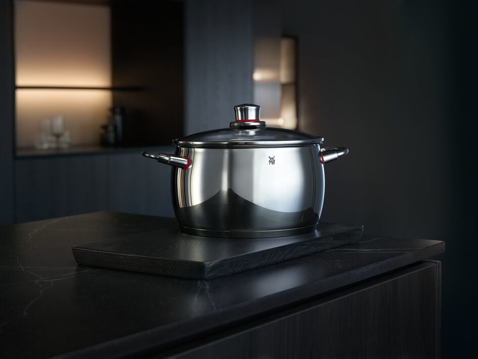 WMF Set of pots with lids Quality One 9 el. 1.7/2/3.3/4/6.8L induction Color silver