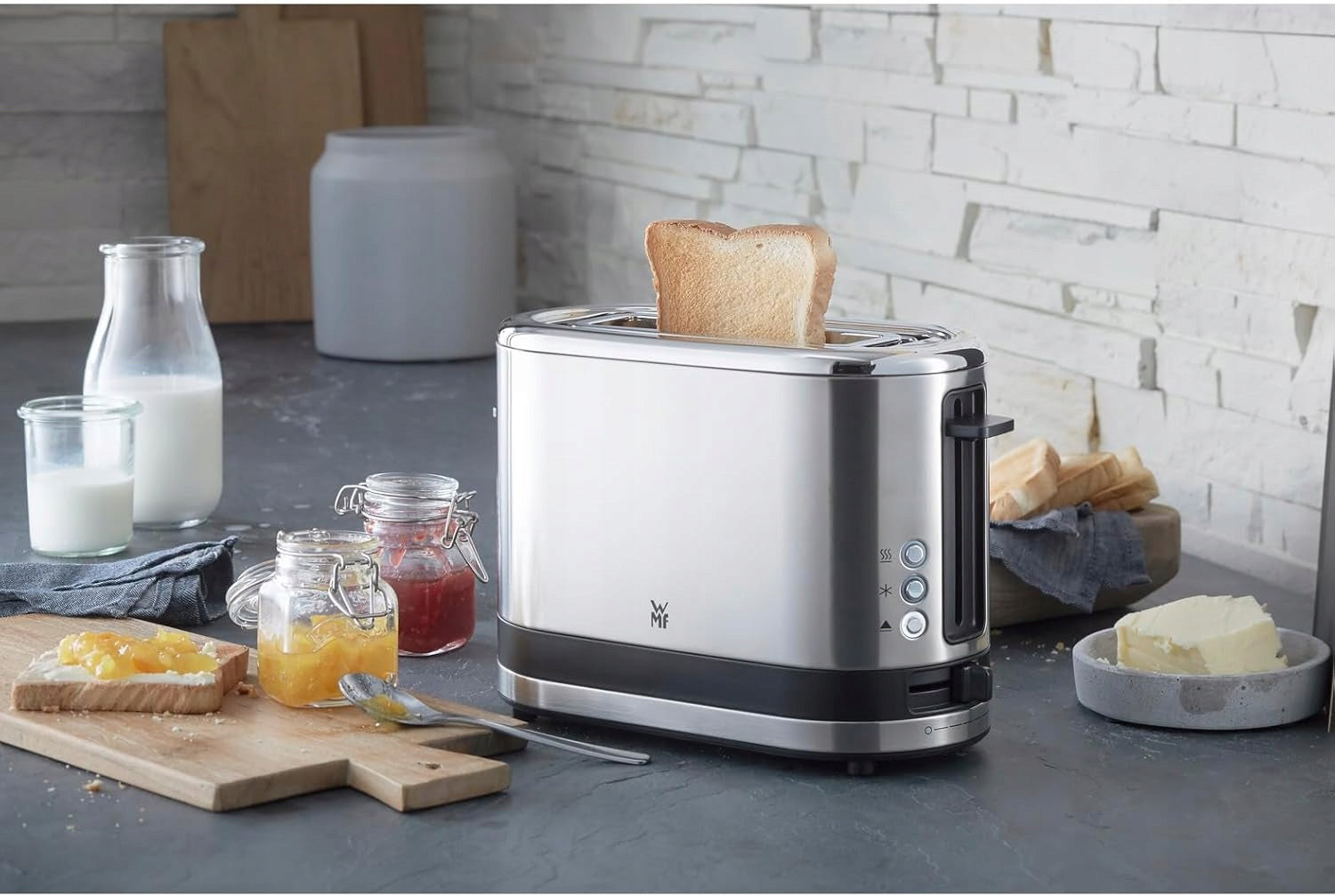 WMF Toaster 1 slice XXL matt bun cap defrosting 600W Power rating 600 W