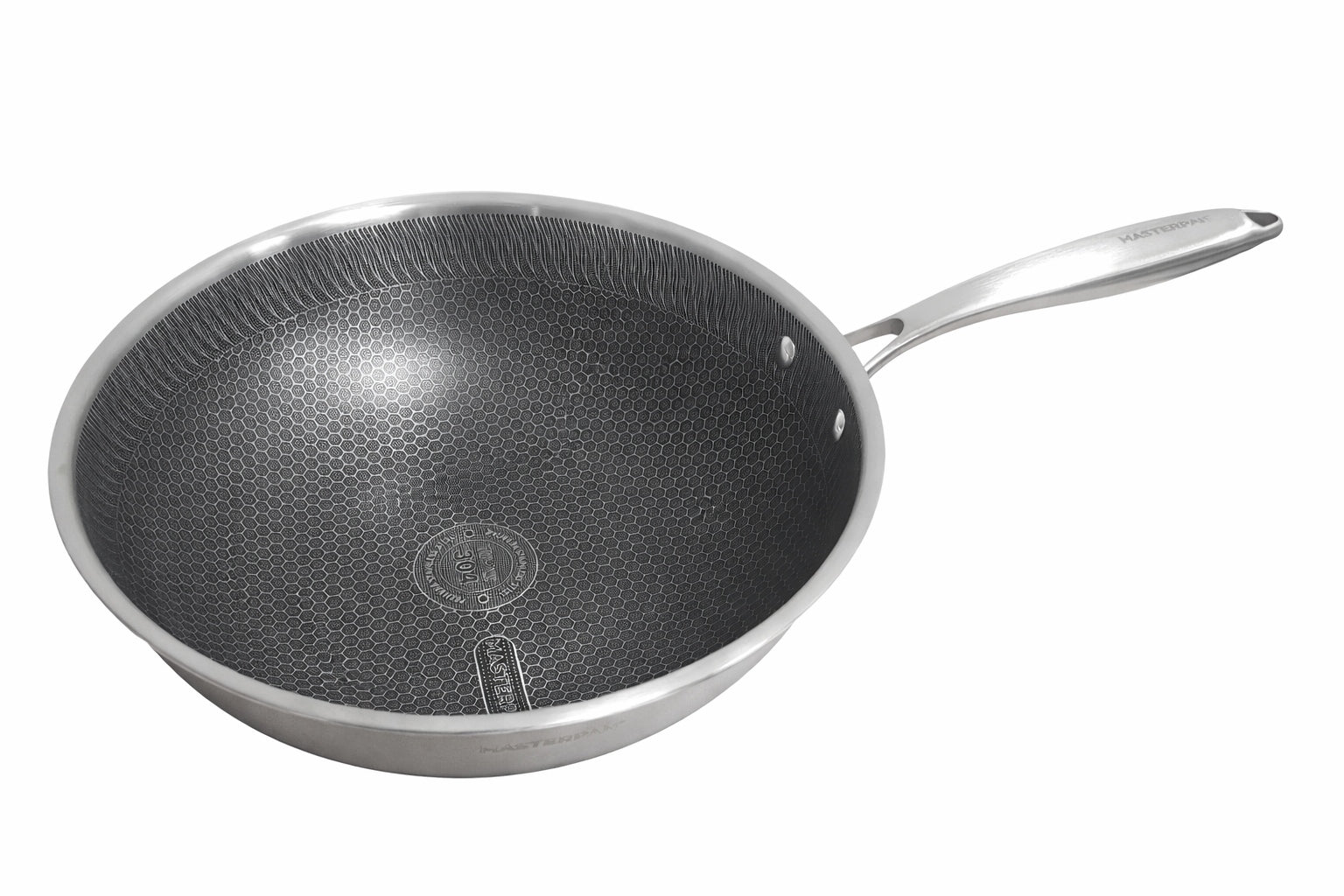 WOK 28 cm steel pan with honeycomb coating – induction Packaging status original