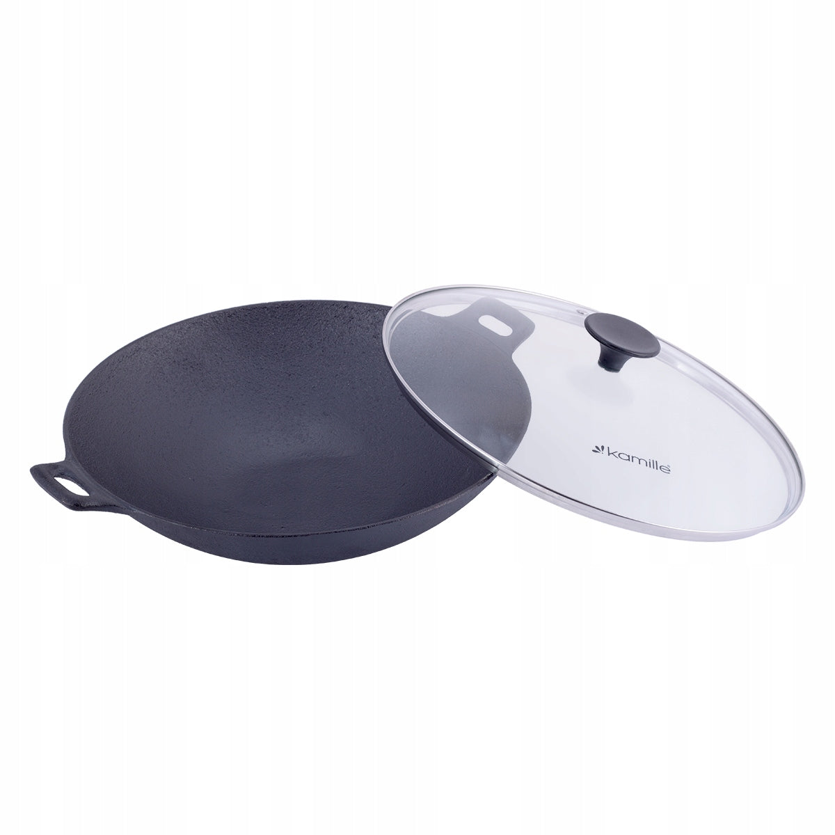 WOK CAST IRON DEEP FRYING PAN COVER KAMILLE Manufacturer code 4814V