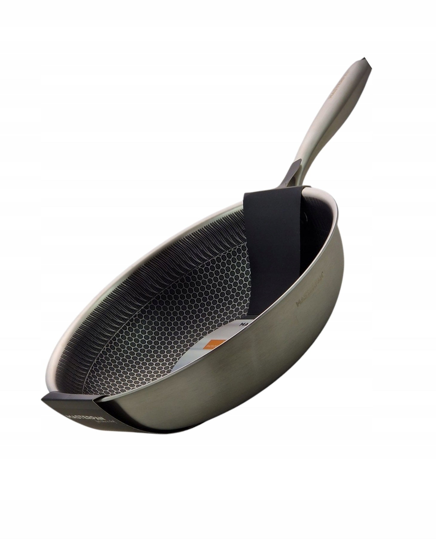 WOK DEEP frying pan 4.2L HEAVY STEEL 30CM INDUCTION GAS Brand Masterpan