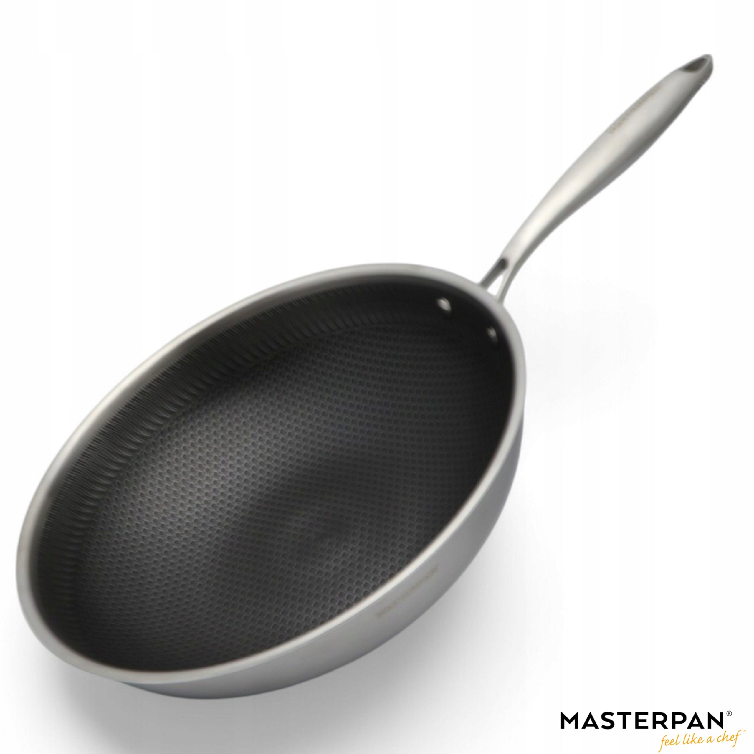 WOK HONEYCOMB STAINLESS STEEL Wok Pan INDUCTION 28cm DEEP EAN (GTIN) 5907178740651