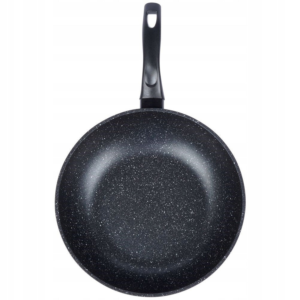 WOK PAN 30CM ALUMINUM NON-STICK GRANITE COATING FOR INDUCTION Diameter 30 cm