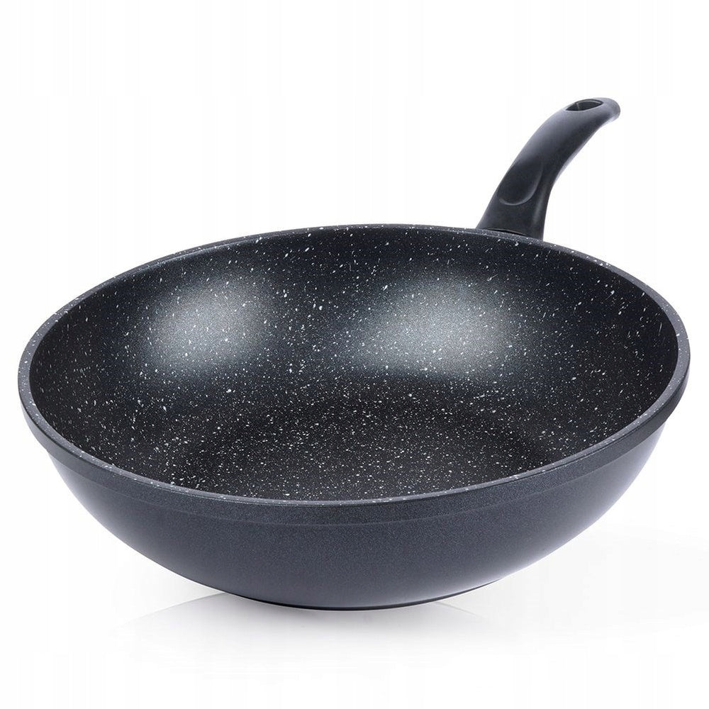WOK PAN 30CM ALUMINUM NON-STICK GRANITE COATING FOR INDUCTION