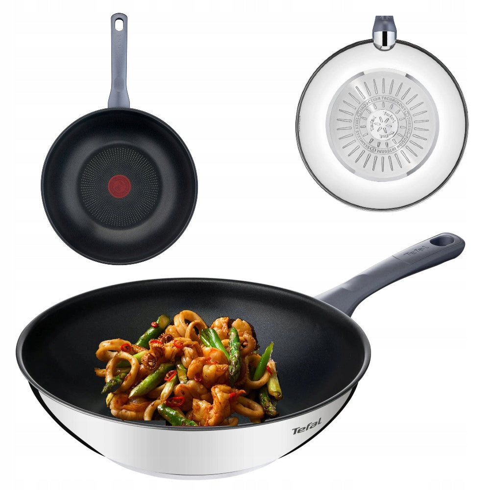WOK TEFAL DAILY COOK DEEP FRYING PAN 28 CM INDUCTION 2X TITANIUM NON-STCIK