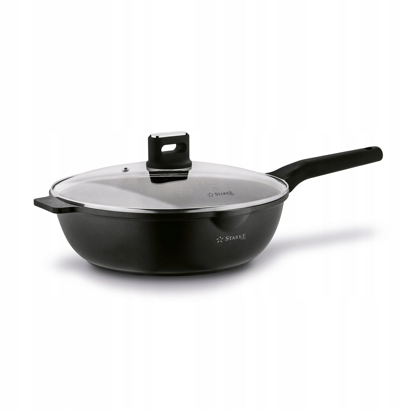 WOK induction pan with lid 30 cm