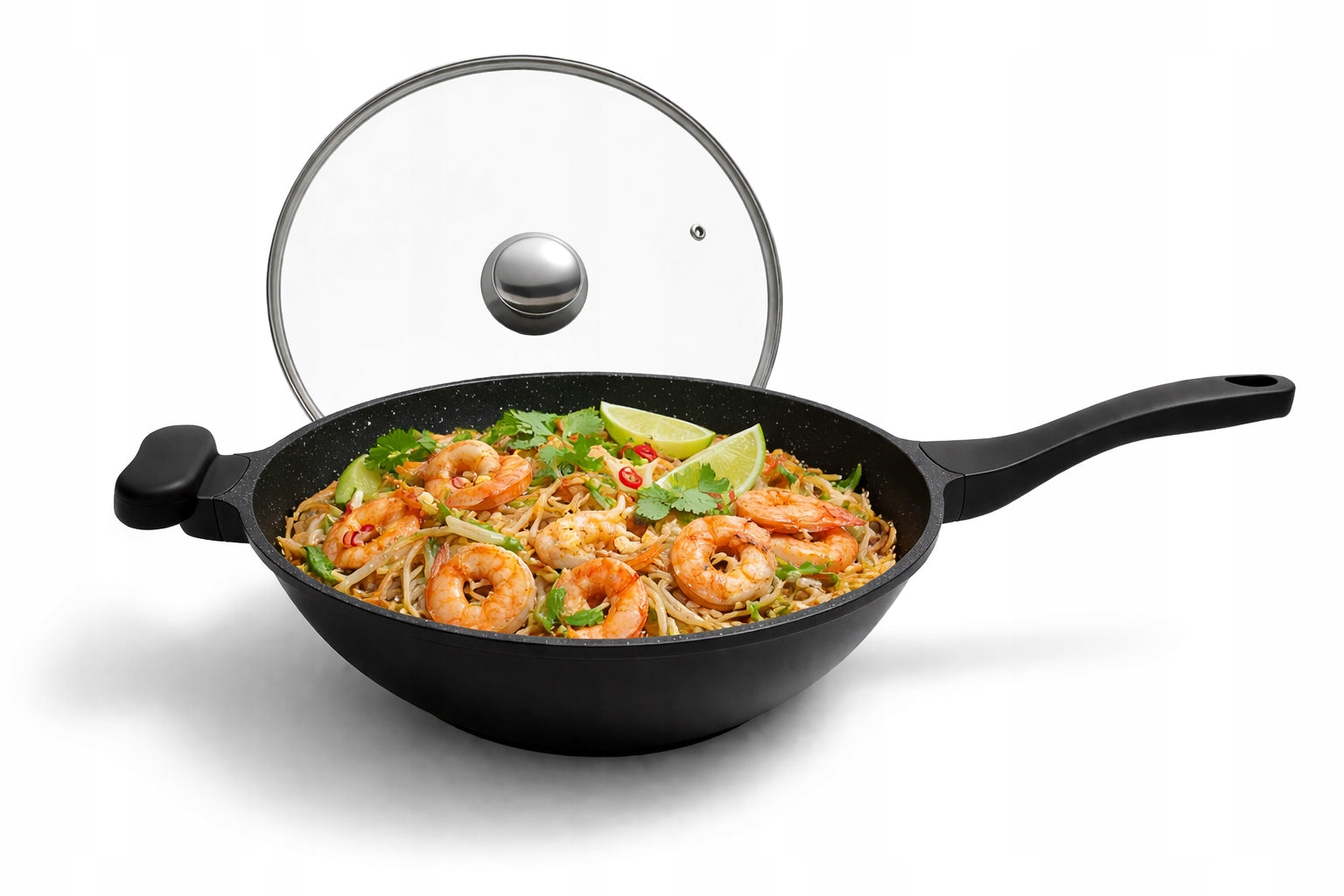 WOK pan with lid 32 cm for induction