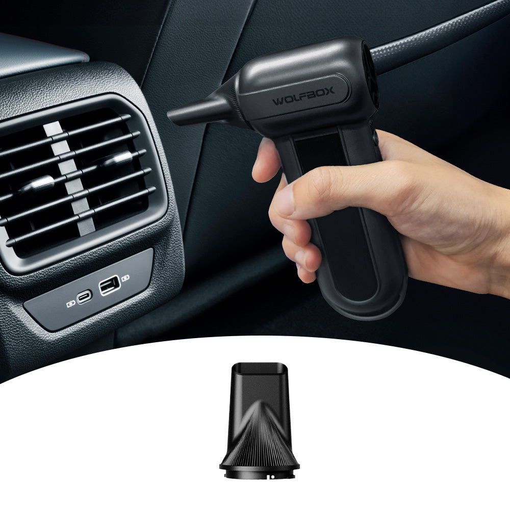 WOLFBOX MF100 Black DF100 Electric Air Duster 150000RPM Cordless Brand WOLFBOX