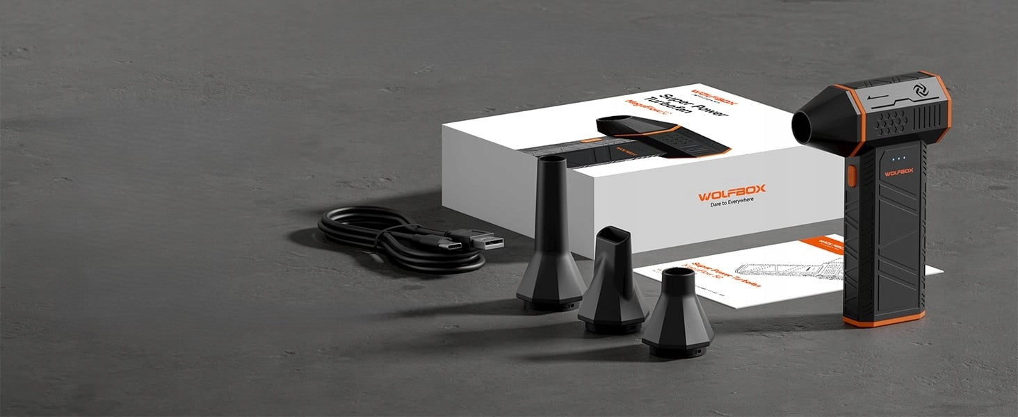 WOLFBOX MF50 POWERFUL air blower 110000 RPM compressor Air Duster 2026 Packaging status original