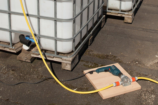 WOLFCRAFT Metal pump for pumping water on a drill 3000 l/h WF2200000 Maximum pump output 3000 l/h