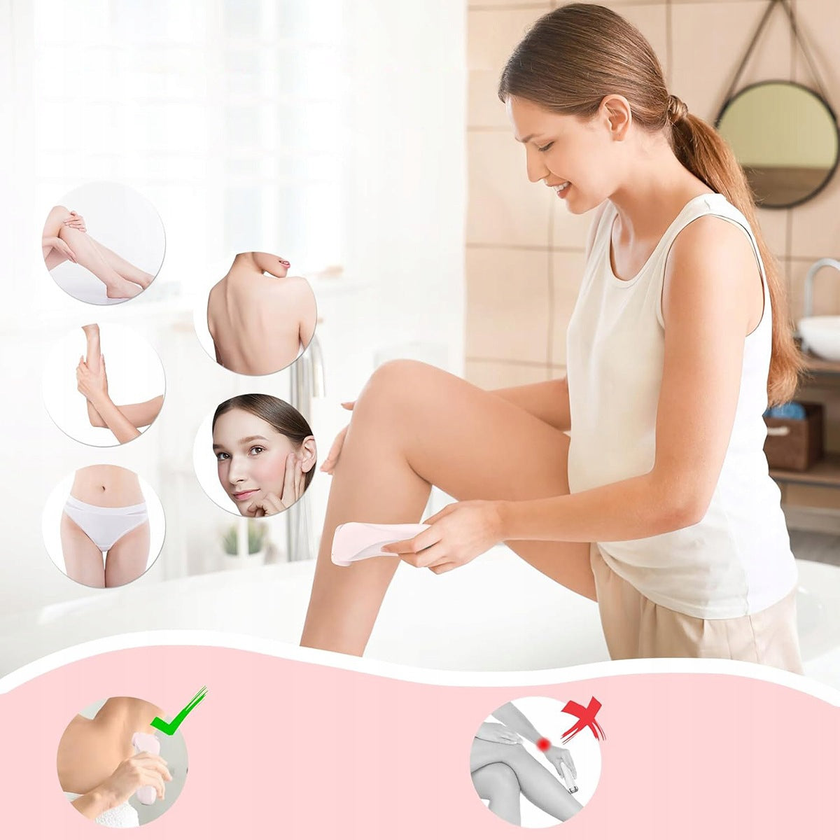 WOMEN'S BODY LEG EPILATOR SHAVER INTIMATE PLACES FOR ARMPIT TRIMMER 2 IN 1 Brand no brand