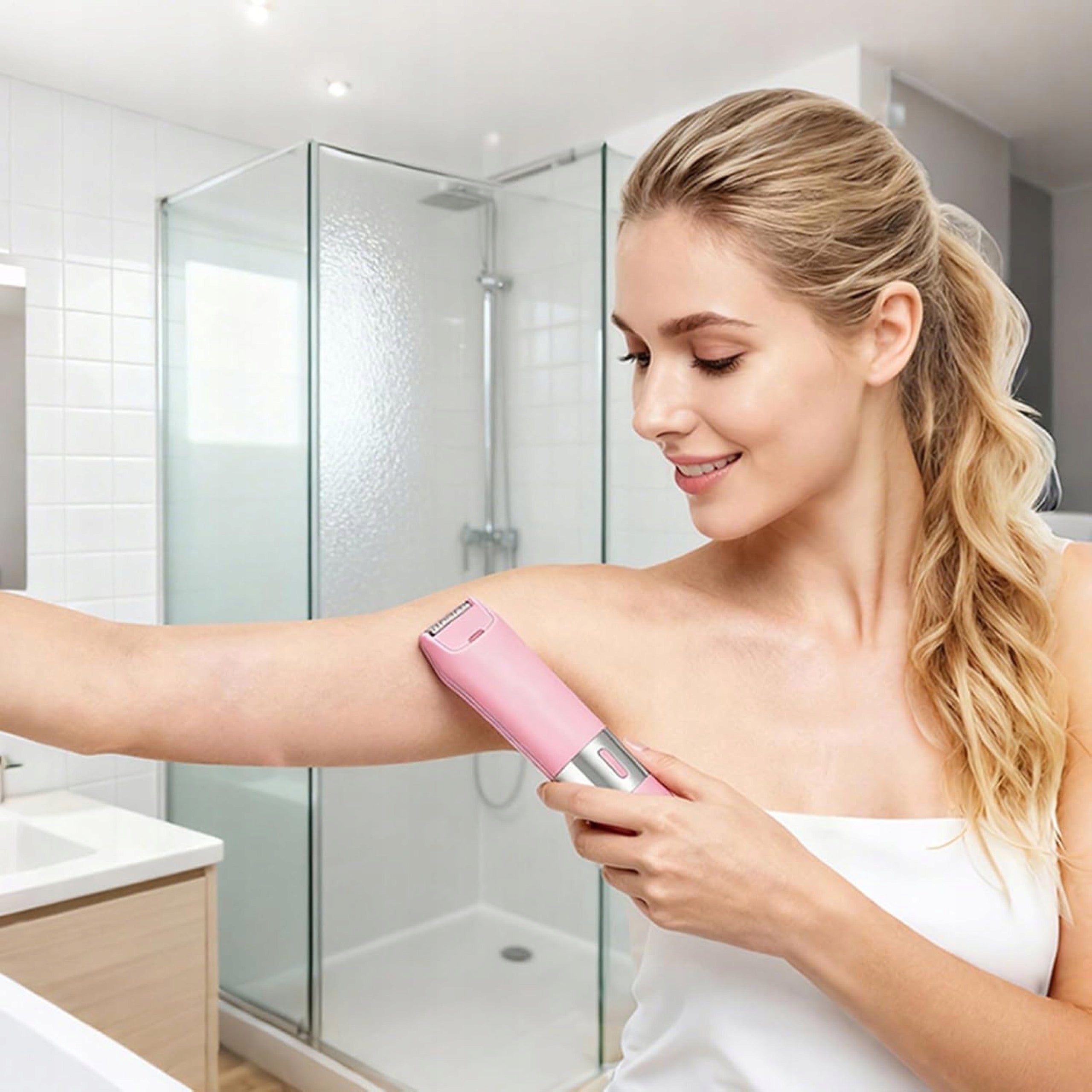 WOMEN'S DOUBLE SIDED SHAVER FOR WOMEN ELECTRIC BODY SHAVER Manufacturer code Golarka 2w1 AMT34 model 461