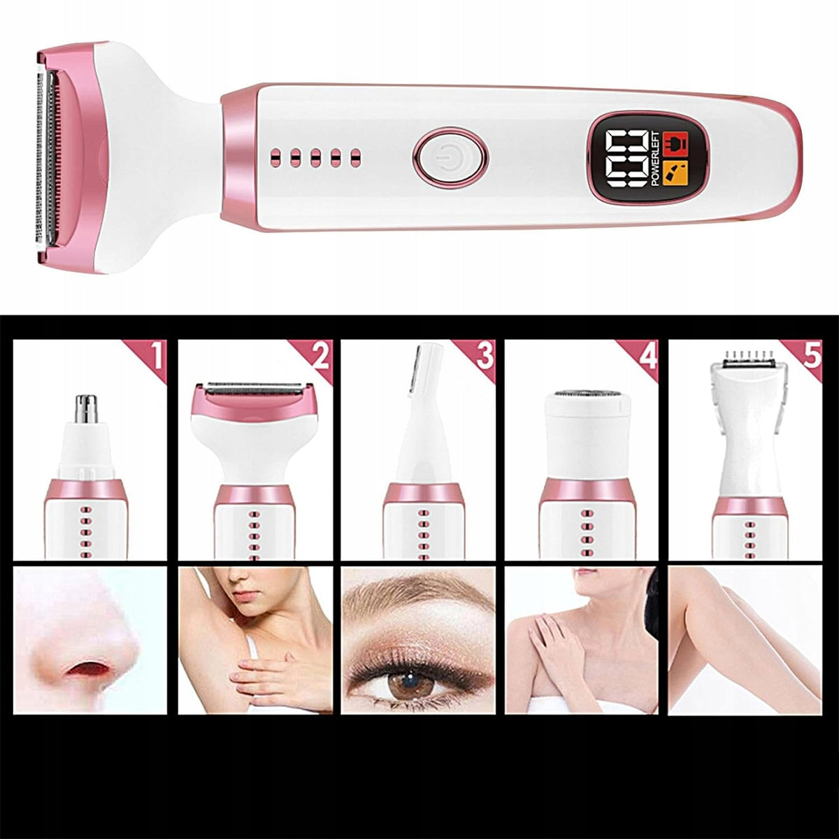 WOMEN'S SHAVER Bikini Leg Body EPILATOR TRIMMER ARMPIT MUSTACHE EYEBROW DELICATE Brand no brand