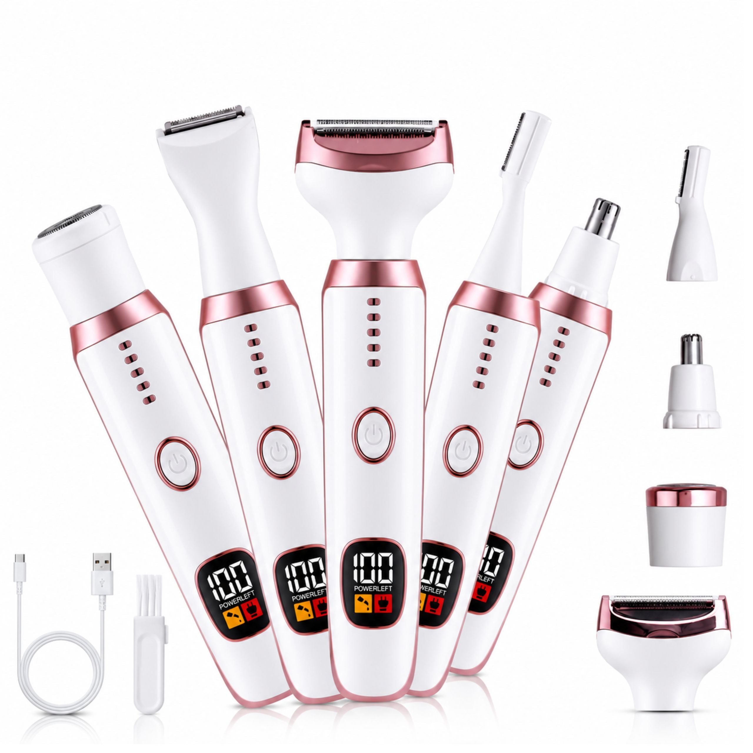 WOMEN'S SHAVER Bikini Leg Body EPILATOR TRIMMER ARMPIT MUSTACHE EYEBROW DELICATE