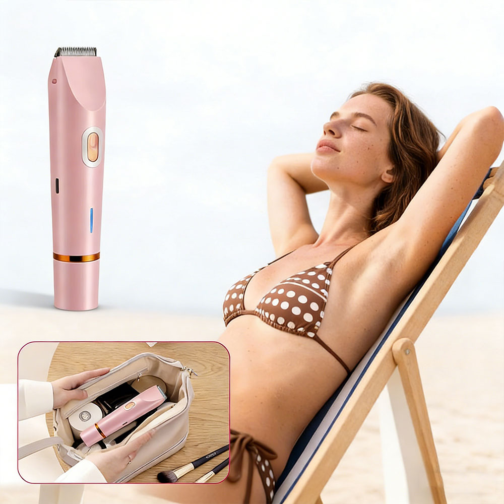 WOMEN'S SHAVER ELECTRIC EPILATOR 2-HEAD FOR HANDS, LEGS AND FACE USB Packaging status original