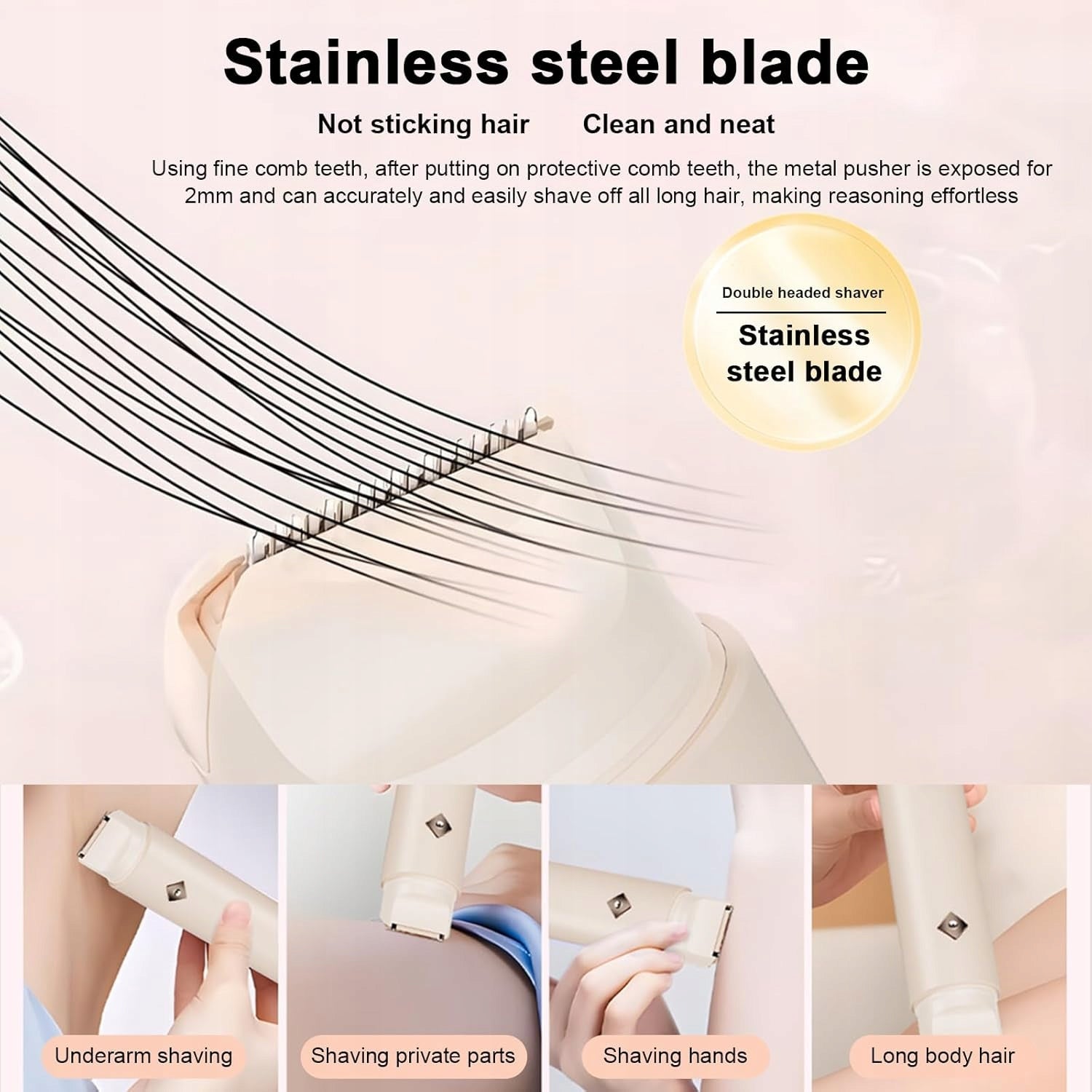 WOMEN'S SHAVER EPILATOR TRIMMER RAZOR FOR INTIMATE EYEBROWS BIKINI 2in1 Brand no brand