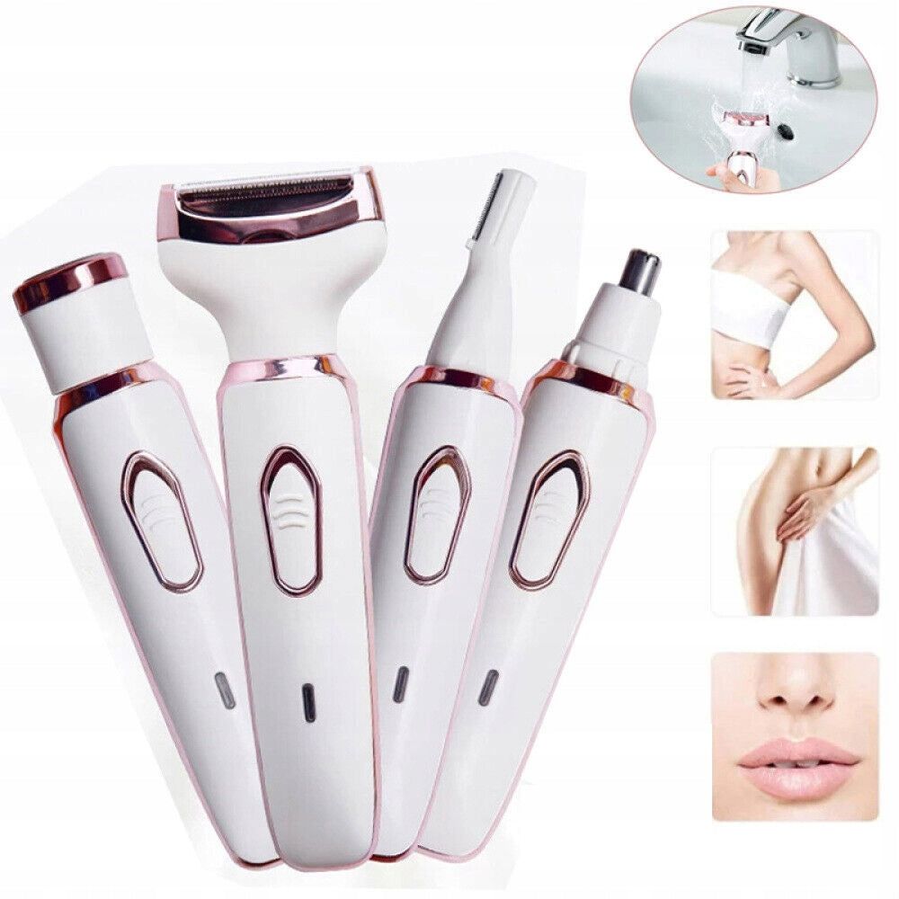 WOMEN'S SHAVER epilator body hair removal machine bikini armpits USB 4in1