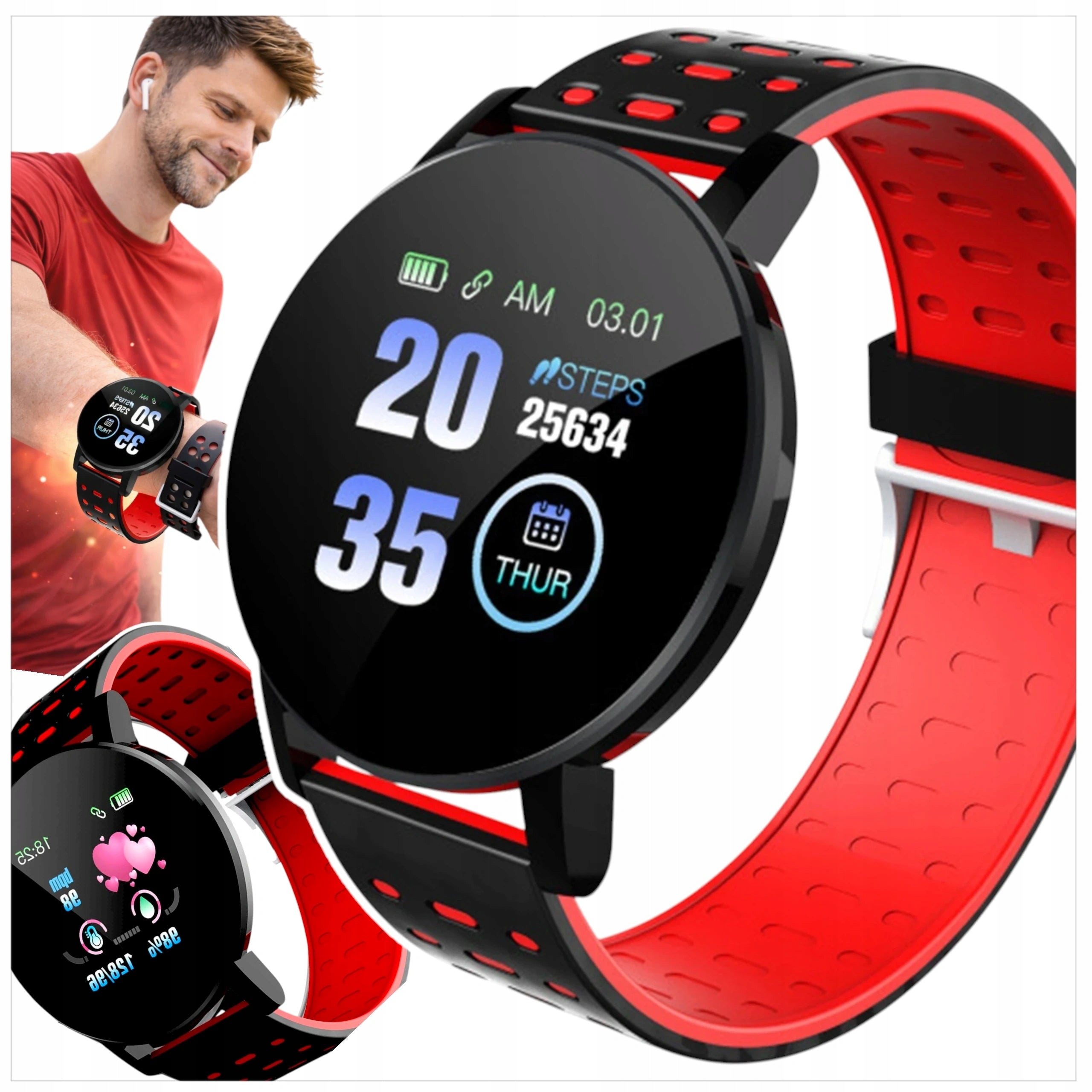 WOMEN'S SMARTWATCH - MEN'S SPORTS WATCH POLISH MENU SMART WATCH