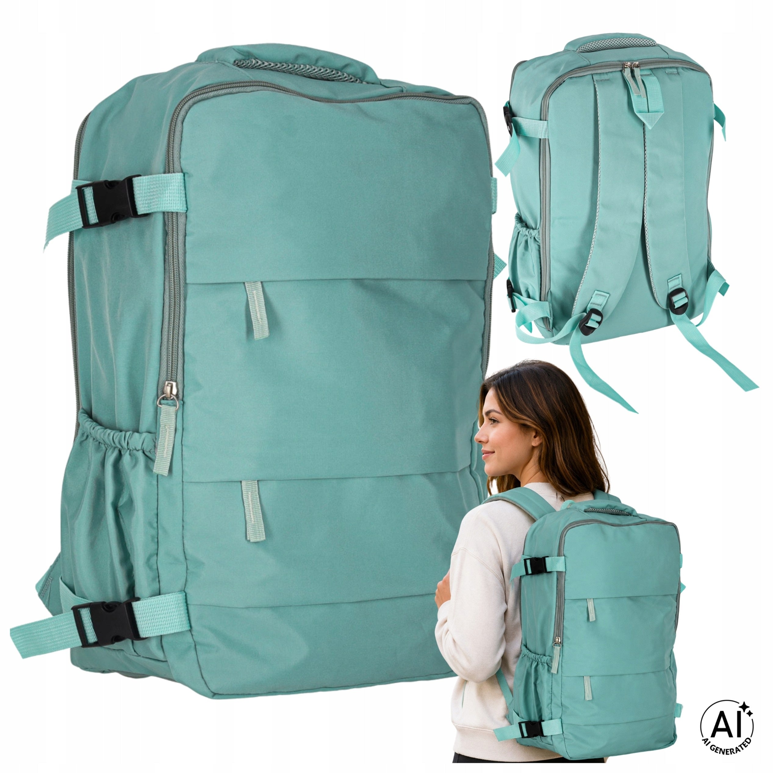 WOMEN'S TRAVEL BACKPACK CAPACIOUS HAND LUGGAGE 45X30X12,5CM