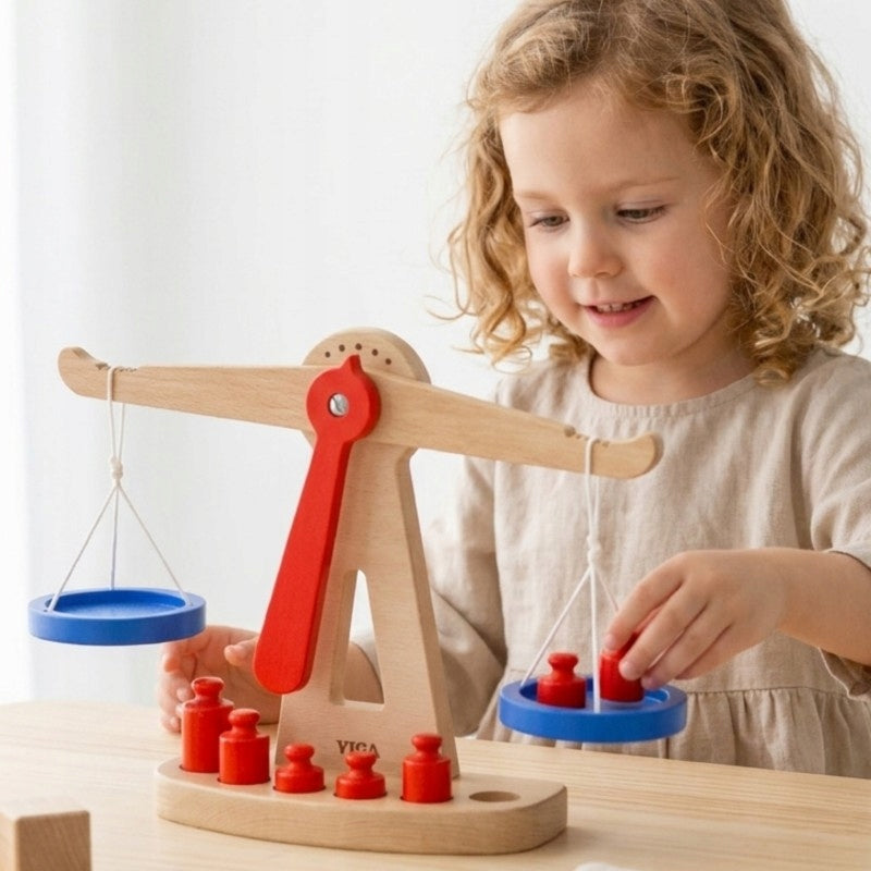 WOOD SHOP SCALE BALANCES FSC WEIGHTS FOR CHILDREN VIGA Manufacturer code 50660