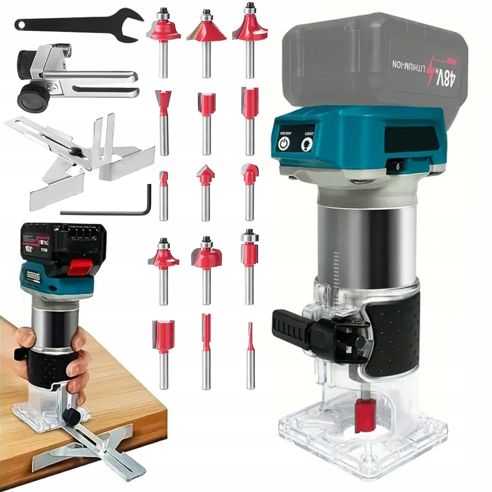 WOOD SPINDLE MILLING MACHINE UNIVERSAL MANUAL + SET OF CUTTERS Packaging status original