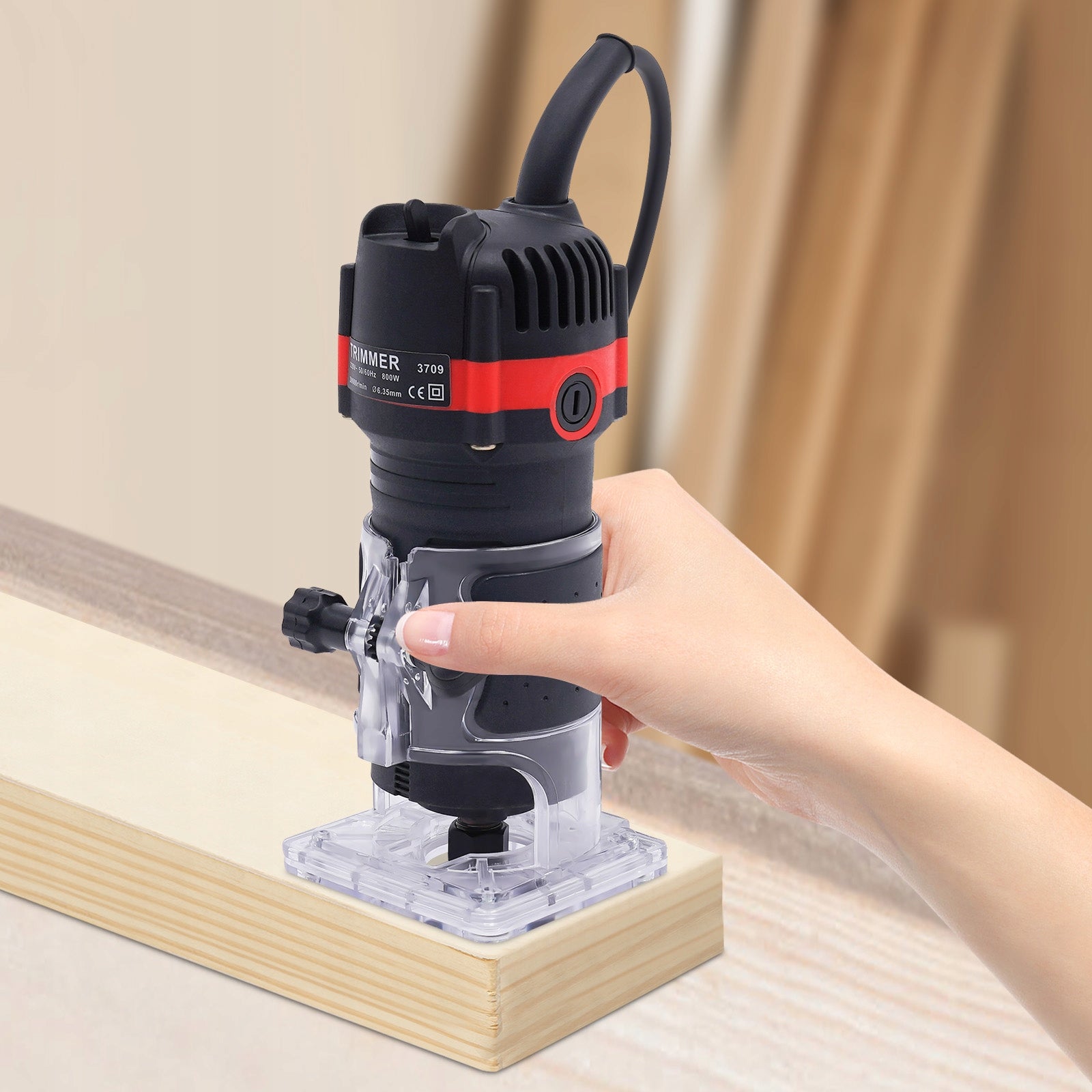 WOOD TRIMMER MILLING MACHINE ELECTRIC MANUAL BASE GUIDES 800W Brand no brand