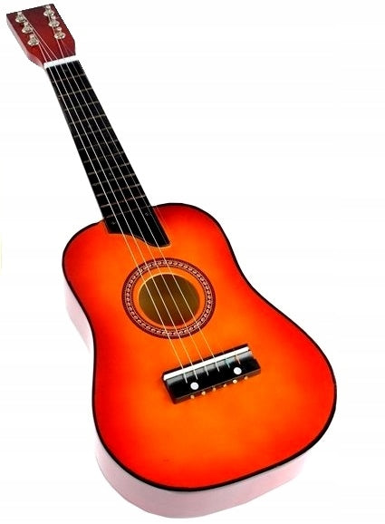 WOODEN ACOUSTIC GUITAR 6 STRING FOR CHILDREN 60cm METAL STRINGS Packaging status original