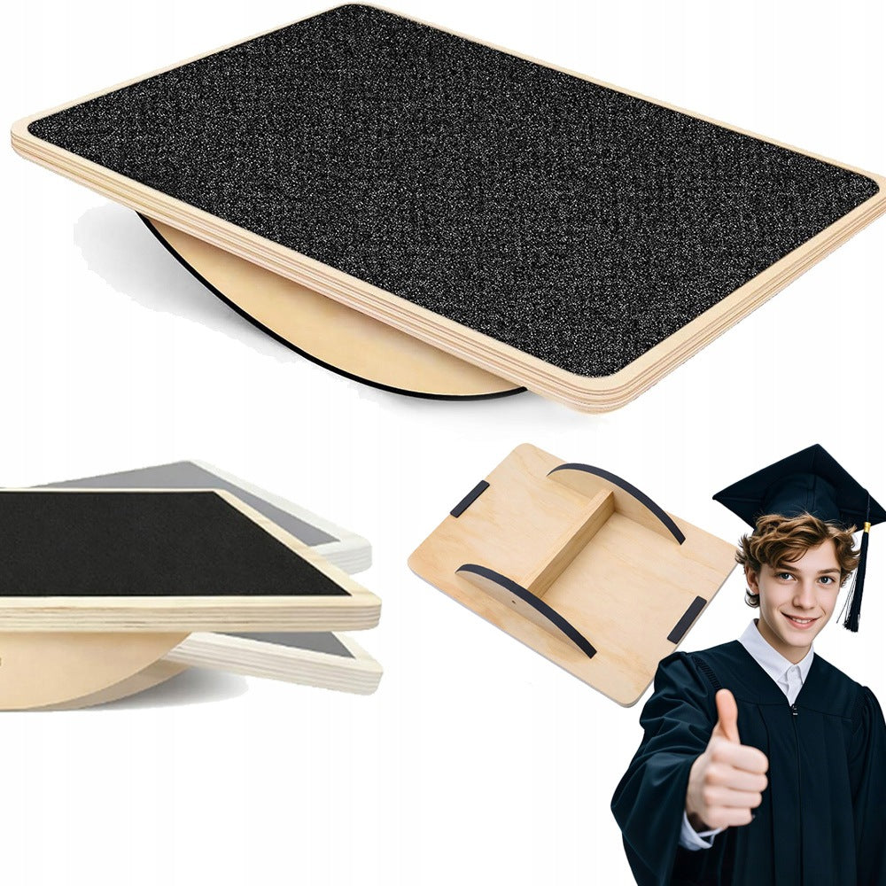 WOODEN BALANCE BOARD, CORE STRENGTH TRAINING, MUSCLE RELAXATION