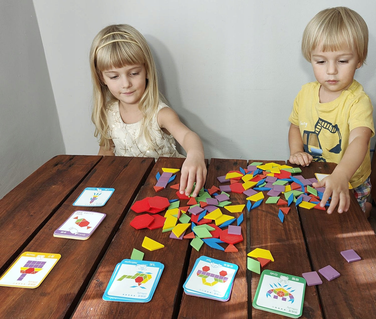WOODEN BLOCKS PUZZLE MONTESSORI 155el mosaic EAN (GTIN) 5905644472167