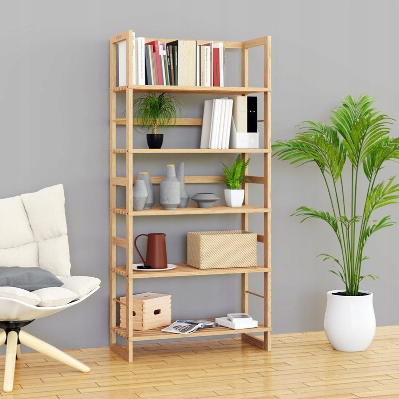 WOODEN BOOKCASE 5 SHELVES BOOKCASES, OFFICE Manufacturer code 101461