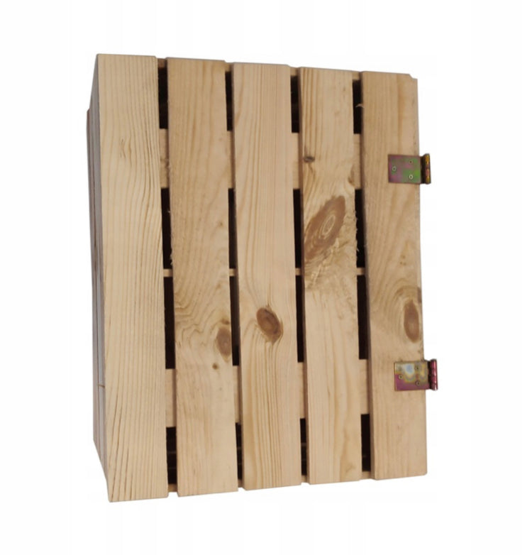 WOODEN BOX CONTAINER TRUNK WITH SHELF Capacity 20 l