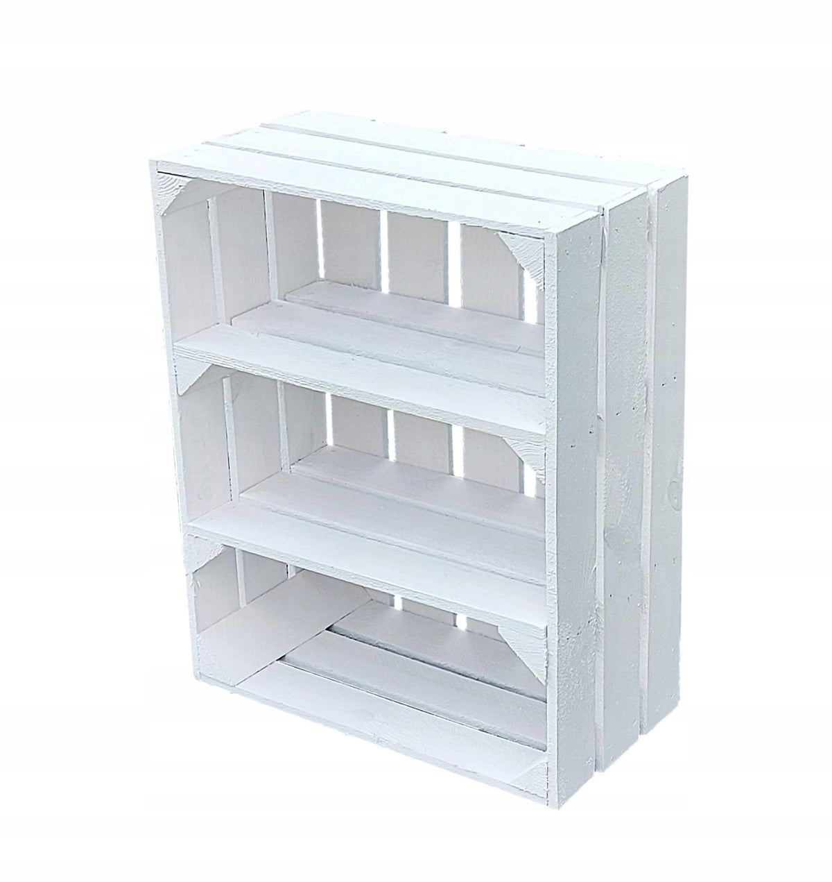 WOODEN BOX WHITE boxes white 50x40x23