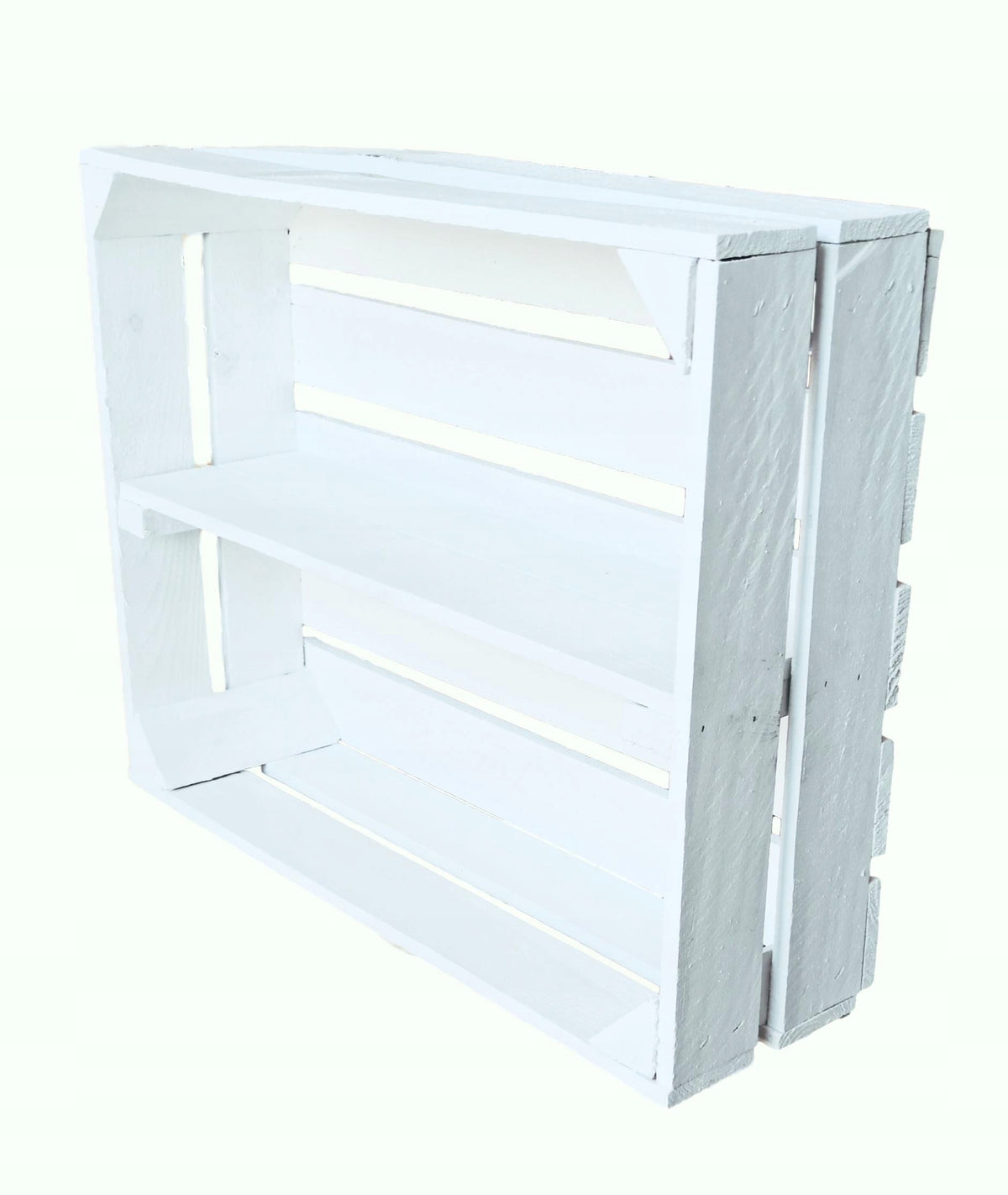 WOODEN BOX WHITE boxes with shelf 50x40x16 Brand Eco Trade