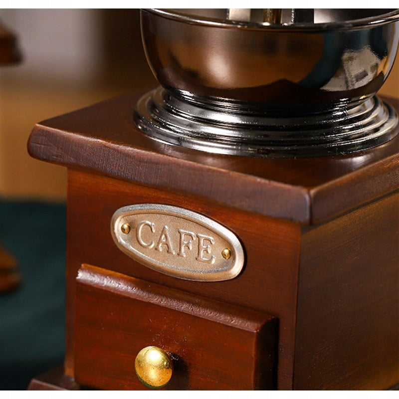 WOODEN COFFEE GRINDER TRADITIONAL HANDHELD COFFEE Manufacturer code młynek do mielenia kawy, przypraw