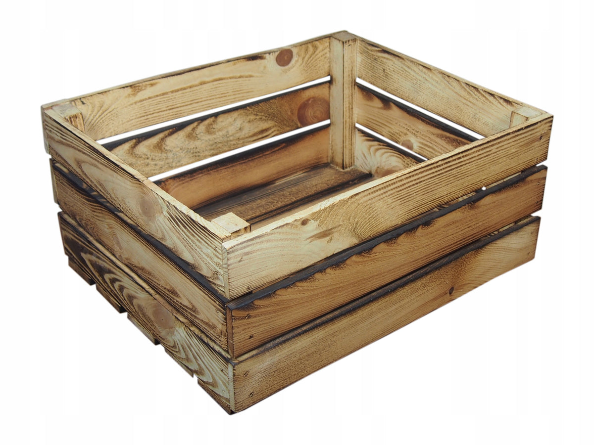 WOODEN DECORATIVE BOX Tanned 50x40x23