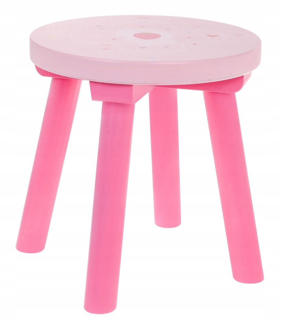 WOODEN DRESSING TABLE FOR GIRLS PINK BEAUTY SALON STOOL MIRROR Manufacturer code 5907385925957