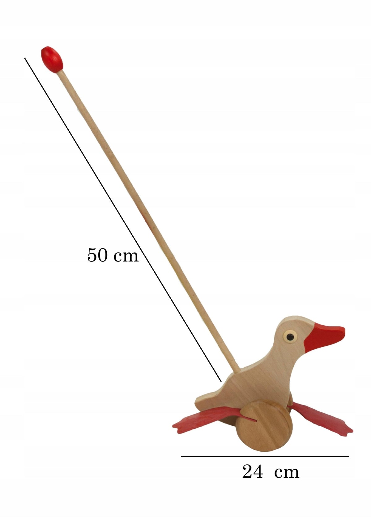 WOODEN DUCK pusher head EKO PL Brand Peewit