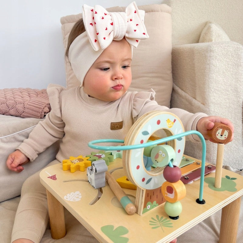 WOODEN EDUCATIONAL MUSIC TABLE MONTESSORI ACTIVITY WOOPIE GREEN Manufacturer code 52685