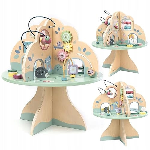 WOODEN EDUCATIONAL TABLE FOR CHILDREN 12M+ SORTER SHAPES wooden