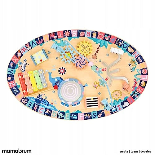 WOODEN EDUCATIONAL TABLE FOR CHILDREN FROM 6 MONTHS 7IN1 GIFT wooden Brand no brand